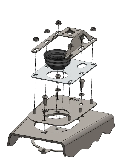 Mounting bracket BMW E9x/8x (PRO)