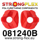 Engine rear mount inserts
