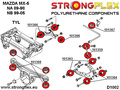 Rear lower outer suspension bush