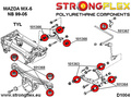 Rear lower outer suspension bush