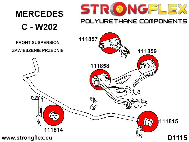 Front anti roll bar - inner bush SPORT