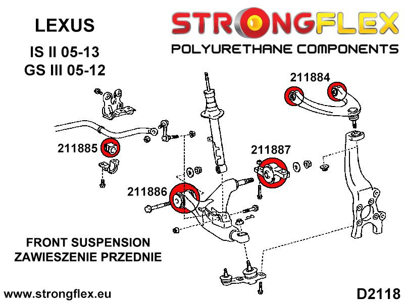 Full suspension polyurethane bush kit