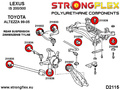 Rear suspension bush kit SPORT
