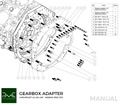 PMC Adapter Kit GM Chevrolet LS - Nissan 350Z Z33 370Z Z34 - 250mm / 9.84"