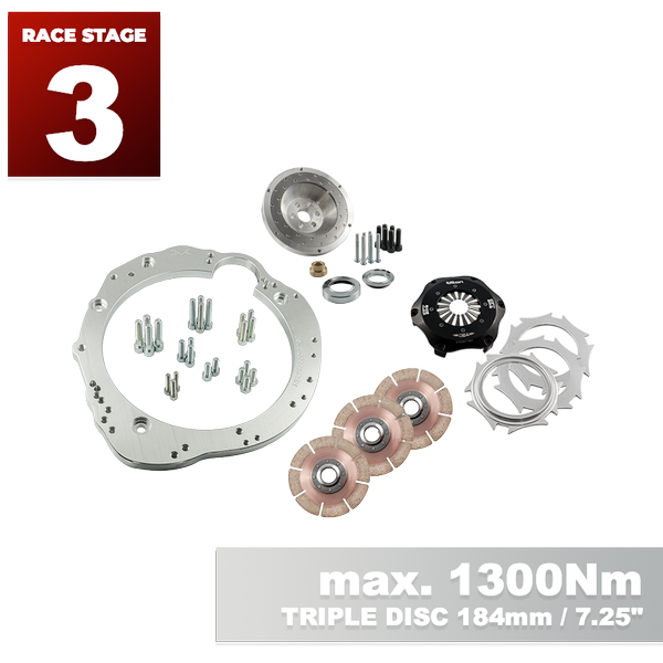 PMC RACE STAGE 3 Nissan RB - Nissan 350Z Z33 370Z Z34 - 184mm / 7.25" (P)