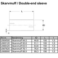 Tube connector 3 inch Stainless (76mm)