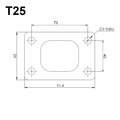T25 turbo flange SS