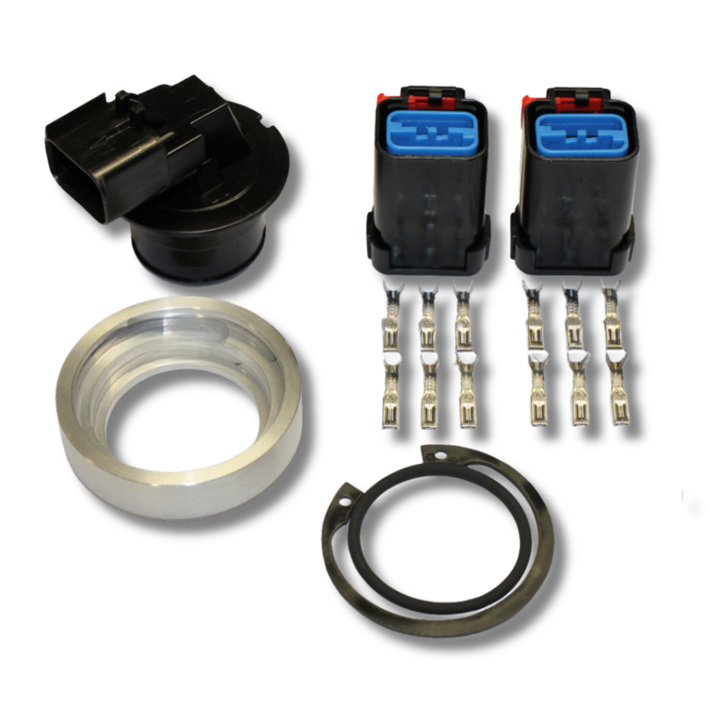 Contact tank feedthrough universal with welding flange in aluminum