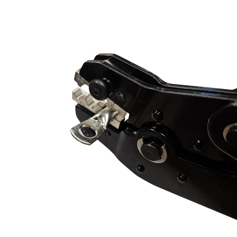 Universal crimping pliers with 6 replaceable jaws