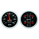 2 Pc. Gauge Kit, 5" Quad & Speedometer, 240-33 Ω, Designer Black