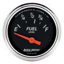 2-1/16" Fuel Level, 73-10 Ω, Designer Black