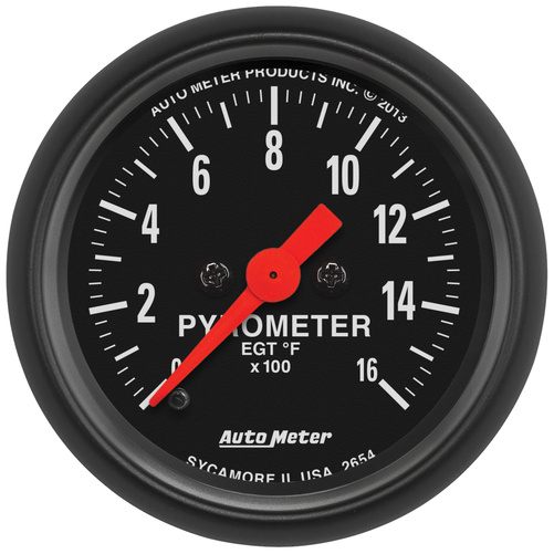 2-1/16" Pyrometer, 0-1600 °F, Z-Series