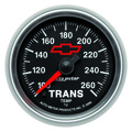 2-1/16" Transmission Temperature, 100-260 °F, Chevy Red Bowtie, Black