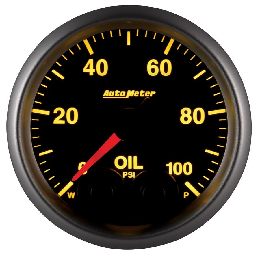 2-1/16" Oil Pressure, 0-100 Psi, Elite