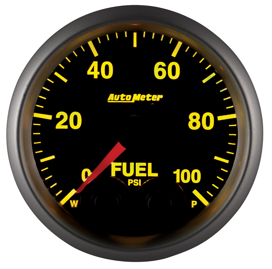 2-1/16" Fuel Pressure, 0-100 Psi, Elite
