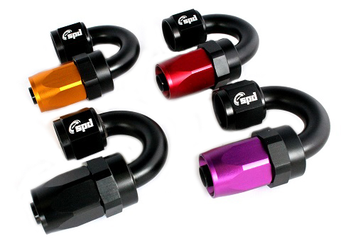 AN10 hose end -180 °
