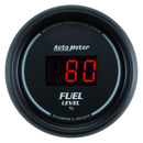 2-1/16" Fuel Level, Programmable 0-280 Ω, Digital Black