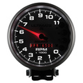 5" Tachometer, 0-11,000 Rpm, Pedestal, Ultimate Dl Playback, Silver