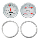 2 Gauge Direct Fit Dash Kit, Chevy Truck 47-53, 2 Gauge,  Arctic White