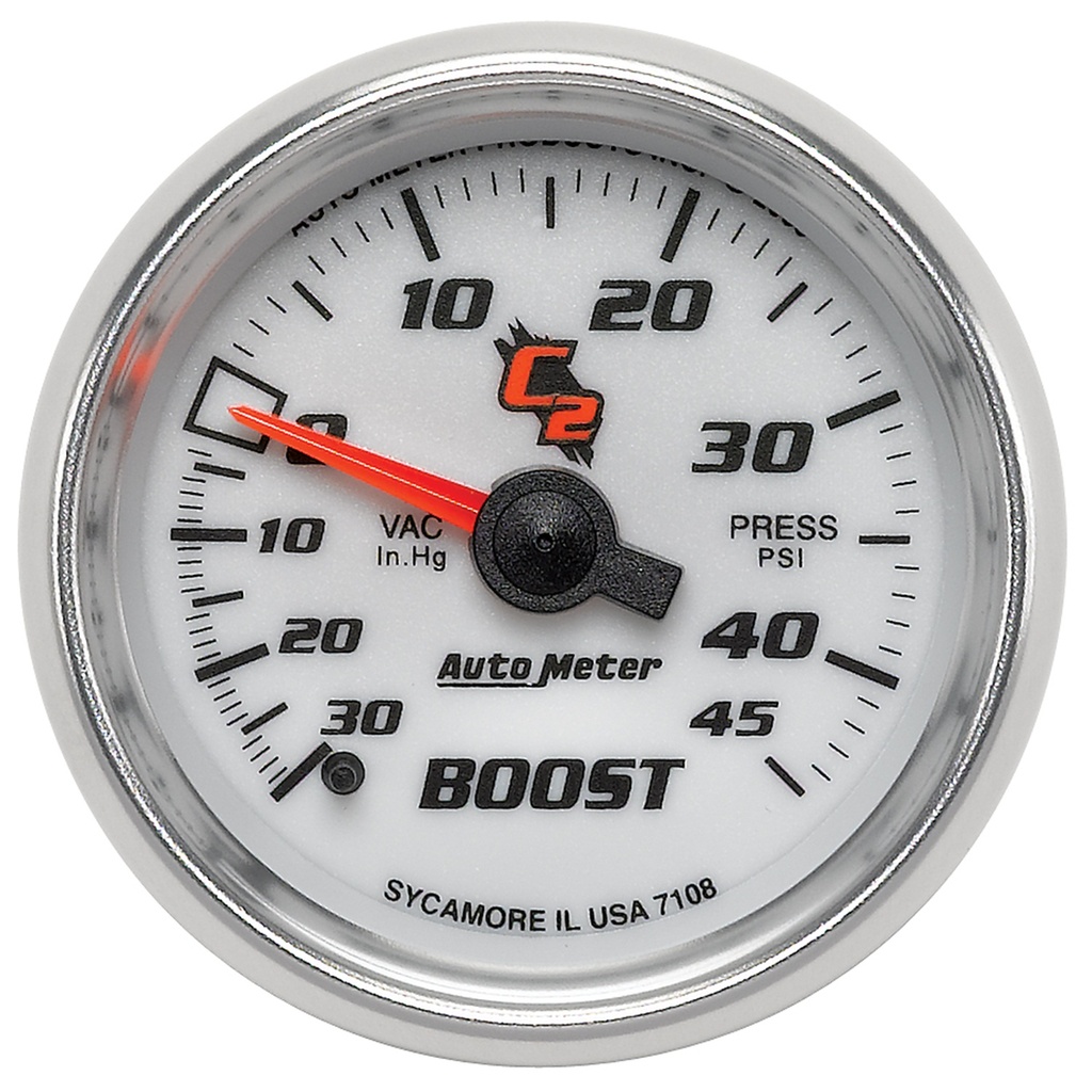 2-1/16" Boost/Vacuum, 30 In Hg/45 Psi, C2