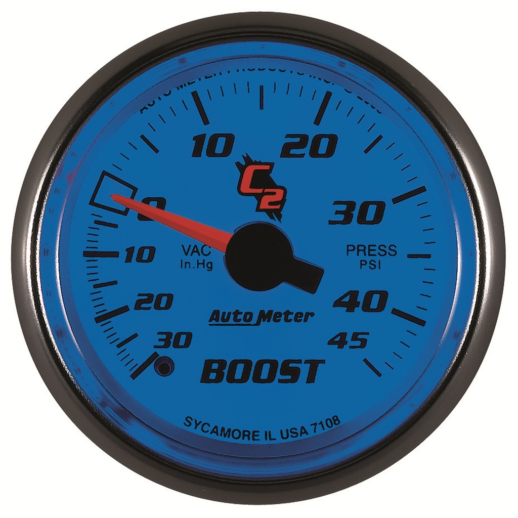 2-1/16" Boost/Vacuum, 30 In Hg/45 Psi, C2