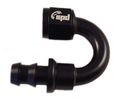 An4 hose end 180 ° Push On