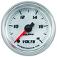 2-1/16" Voltmeter, 8-18v, White, Pro-Cycle