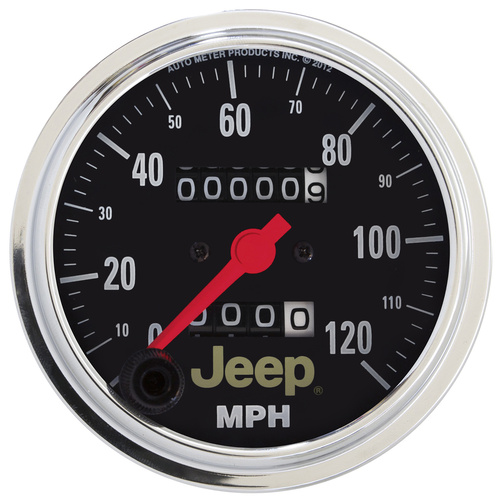 3-3/8" Speedometer, 0-120 Mph, Jeep