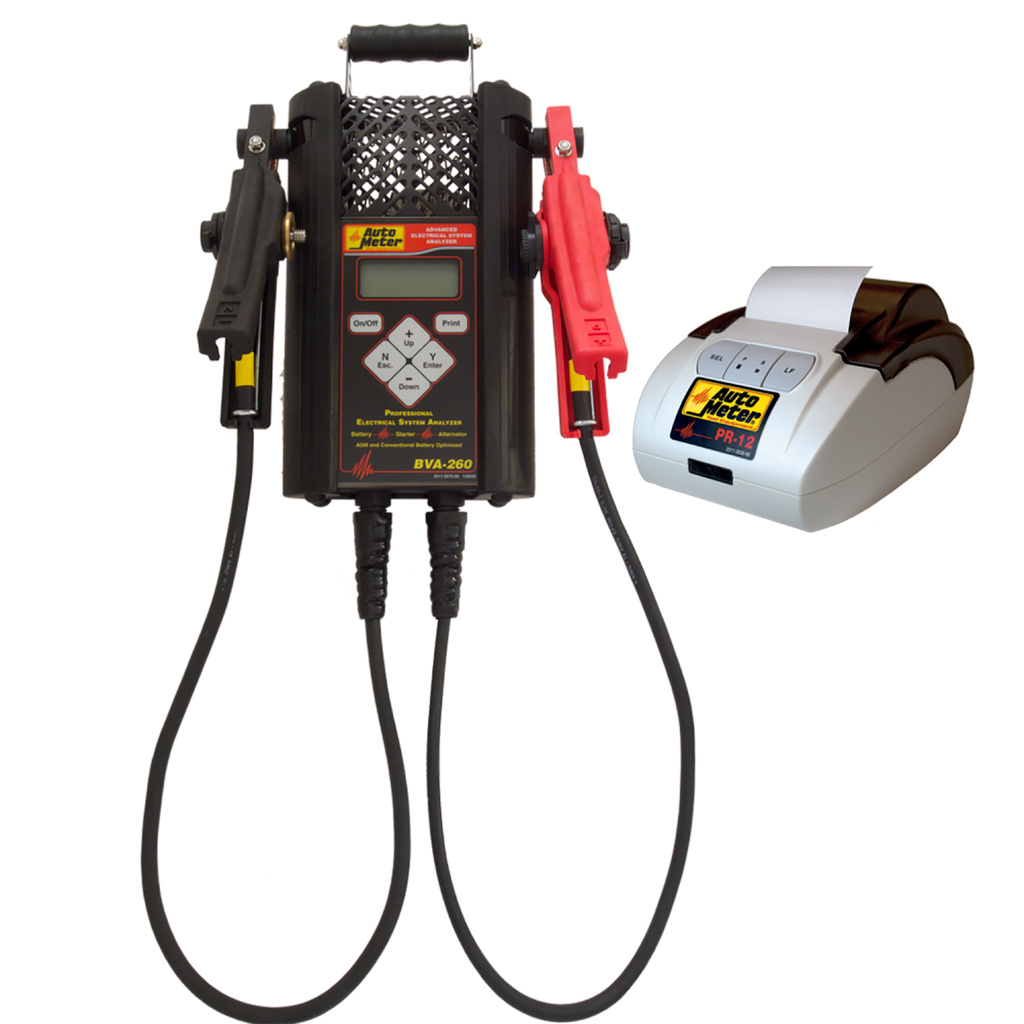 Bva-260 Professional Grade Intelligent Hand Held Electrical System Analyzer Kit W/Pr-12 Printer
