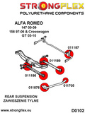 Rear suspension rear arm bush